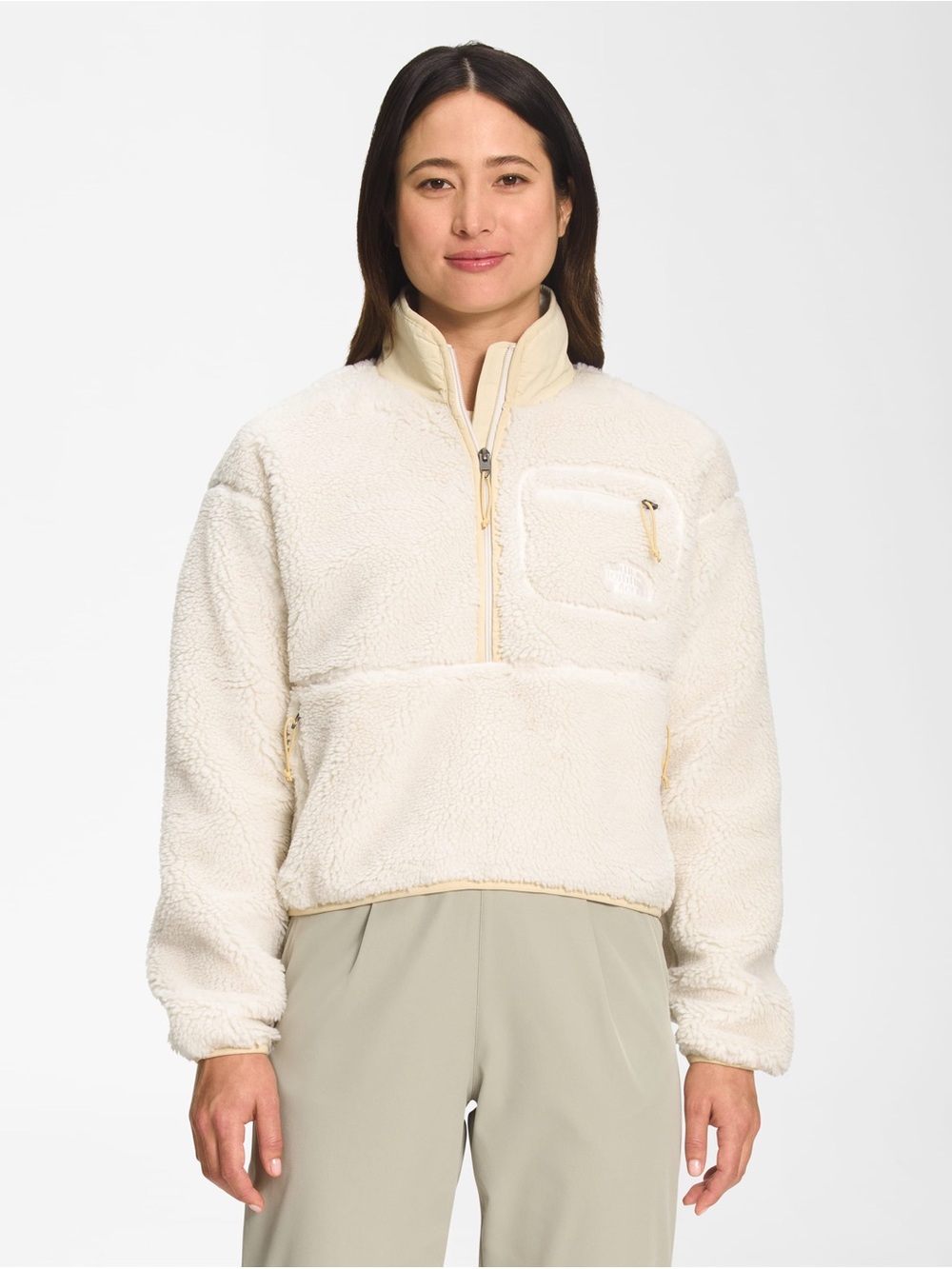 The North Face Women's Extreme Pile Pullover - Gardenia White